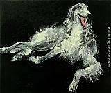 Leroy Neiman Borzoi painting